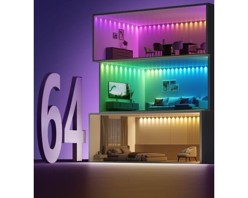 Світлодіодна стрічка Govee H608A 5.0m, RGBIC, WI-FI/Bluetooth, white (H608A301)