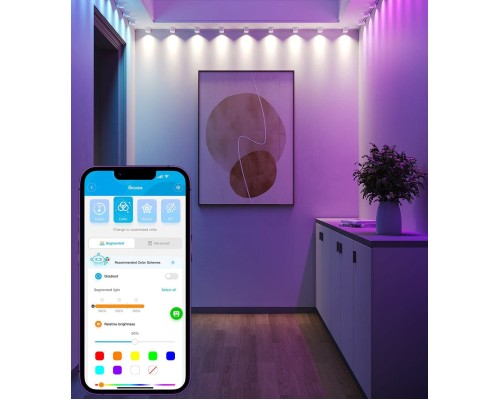 Світлодіодна стрічка Govee H608A 5.0m, RGBIC, WI-FI/Bluetooth, white (H608A301)