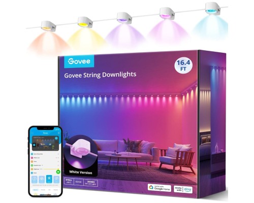 Світлодіодна стрічка Govee H608A 5.0m, RGBIC, WI-FI/Bluetooth, white (H608A301)