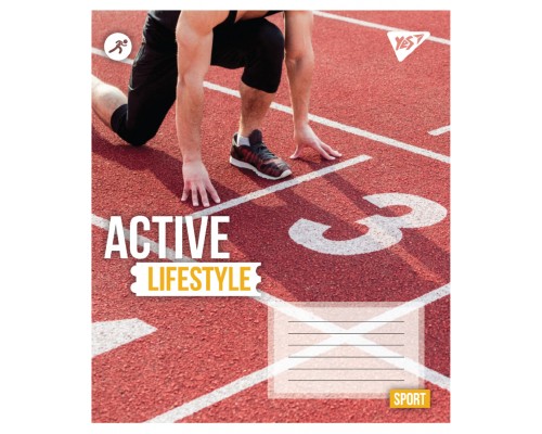Зошит Yes Active lifestyle А5 48 аркушів клітинка (767712)