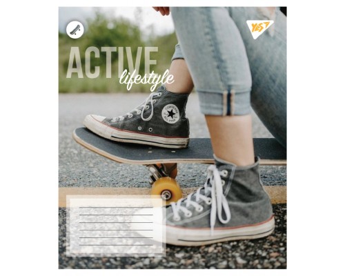 Зошит Yes Active lifestyle А5 48 аркушів клітинка (767712)