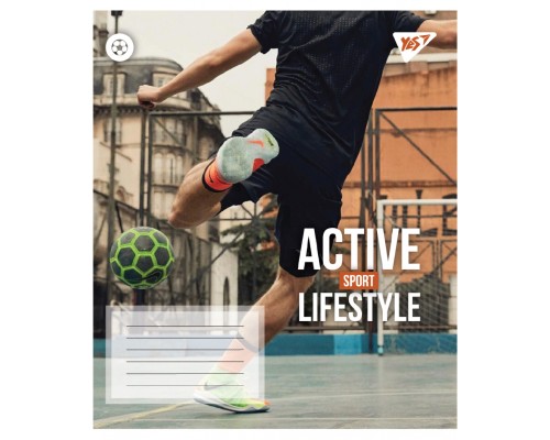 Зошит Yes Active lifestyle А5 48 аркушів клітинка (767712)