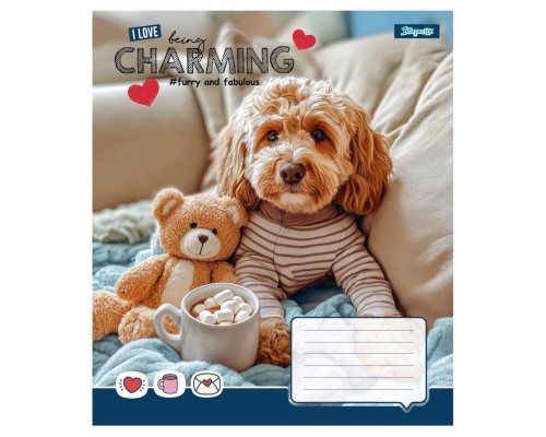 Зошит 1 вересня Charming А5 18 аркушів клітинка (768185)