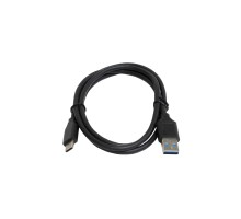Дата кабель USB 3.0 AM to USB-C 1.0m black Patron (CAB-PN-USB3-TYPEC-1M)