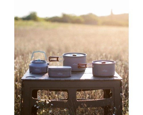 Чайник туристичний Tribe Kettle Alu 1 л алюмінієвий (T-FI-0013-grey)