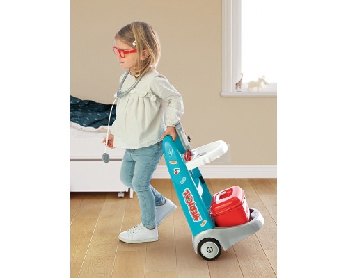 Ігровий набір Smoby Медична мобільна клініка зі звуковими та світловими ефектами, 16 аксесуарів (340207)