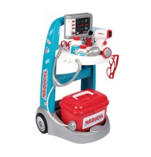 Ігровий набір Smoby Медична мобільна клініка зі звуковими та світловими ефектами, 16 аксесуарів (340207)