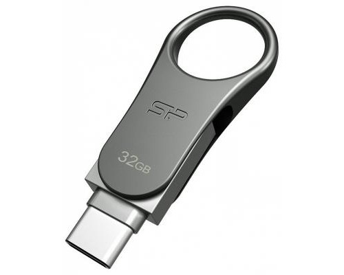 USB флеш накопичувач Silicon Power 32GB Mobile C80 Silver USB 3.2 (SP032GBUC3C80V1S) USB флеш накопичувач Silicon Power 32GB Mobile C80 Silver USB 3.2 (SP032GBUC3C80V1S)