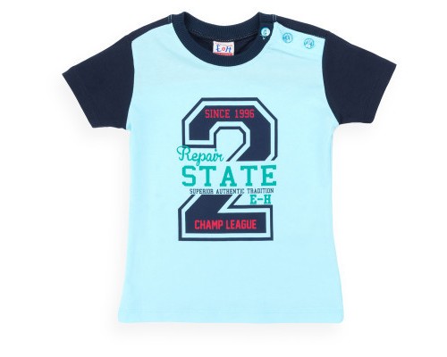 Набір дитячого одягу Breeze футболка з гудзиками з шортами (8922-98B-blue)