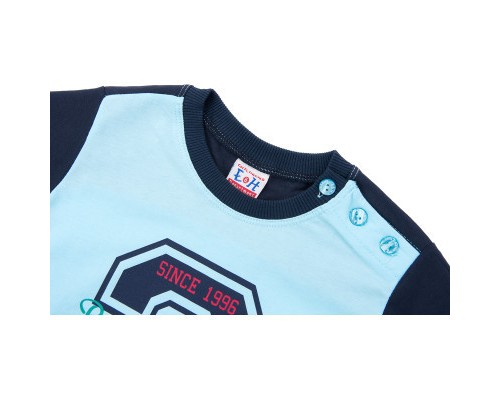 Набір дитячого одягу Breeze футболка з гудзиками з шортами (8922-98B-blue)