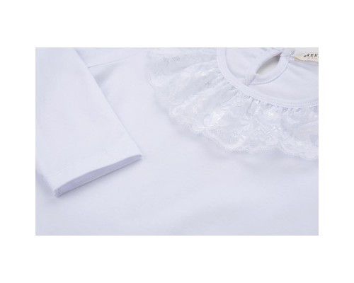 Кофта дитяча Breeze з мереживом (11179-128G-white)