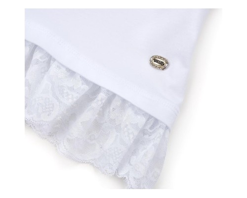 Кофта дитяча Breeze з мереживом (11179-128G-white)