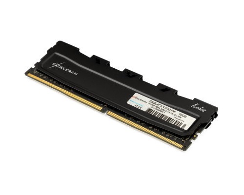 Модуль пам'яті для комп'ютера DDR4 16GB 3200 MHz Black Kudos eXceleram (EKBLACK4163216C)