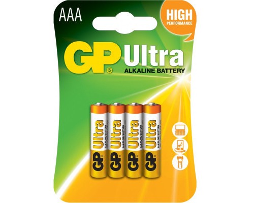 Батарейка Gp AAA LR03 Ultra Alkaline * 4 (24AU-U4 / 4891199027659) 