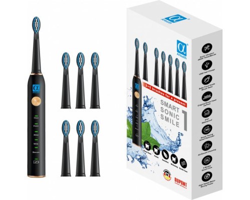 Електрична зубна щітка AHealth SMART SONIC SMILE 1 black (AHsss1b)