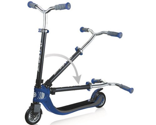Самокат Globber Flow Foldable 125 чорно-синій (473-100)