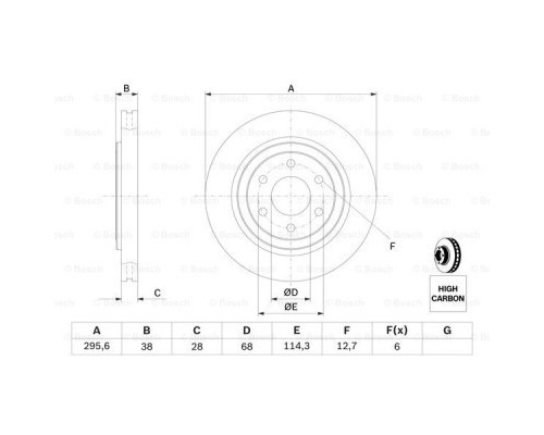 Гальмівний диск Bosch 0 986 479 356