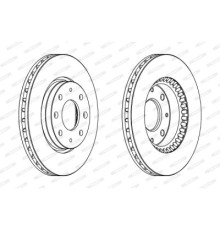 Гальмівний диск FERODO DDF1528