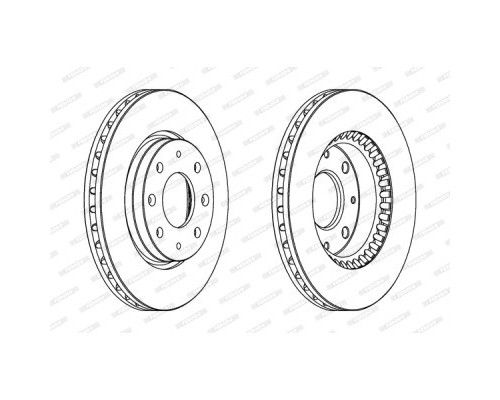 Гальмівний диск FERODO DDF1528
