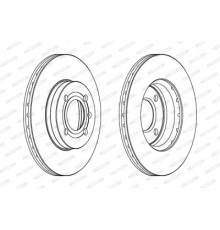Гальмівний диск FERODO DDF207