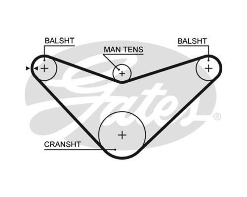 Ремінь ГРМ Gates 5235XS