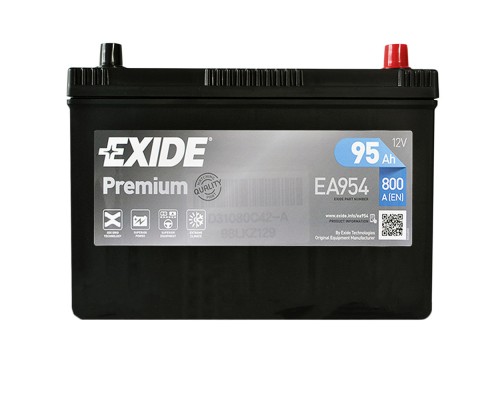 Акумулятор автомобільний EXIDE PREMIUM 95A (EA954)