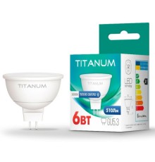 Лампочка TITANUM MR16 6W GU5.3 3000K (TLMR1606533)