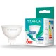 Лампочка TITANUM MR16 6W GU5.3 3000K (TLMR1606533)