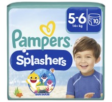 Підгузки Pampers для плавання Splashers Розмір 5-6 (14+ кг) 10 шт (8001090728951)