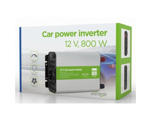 Автомобільний інвертор EnerGenie 12V/220V 800 Вт (EG-PWC800-01) 