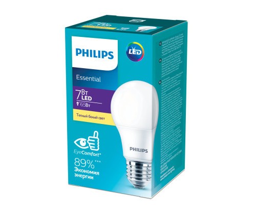 Лампочка Philips ESS LEDBulb 7W 680lm E27 830 1CT/12 RCA (929002298987)
