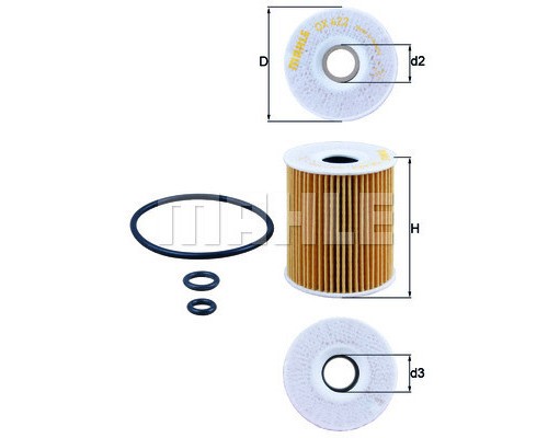 Фільтр масляний Mahle OX422DECO