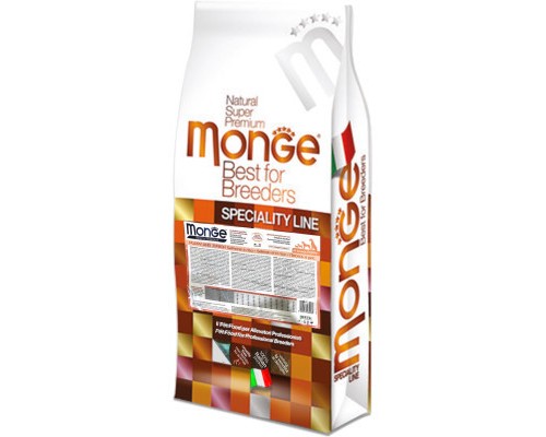 Сухий корм для собак Monge Dog All breeds Puppy&Junior зі смаком лосося та рису 15 кг (8009470080989)