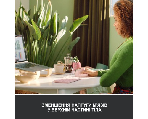 Мишка Logitech Lift Vertical Ergonomic Wireless/Bluetooth Rose (910-006478)
