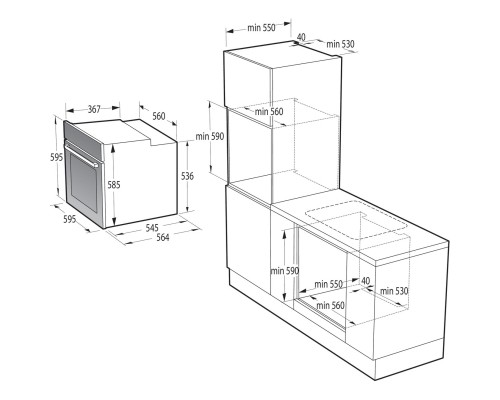 Духова шафа Gorenje BO6737E02XK