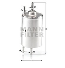 Фільтр паливний Mann WK720/6