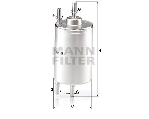 Фільтр паливний Mann WK720/6