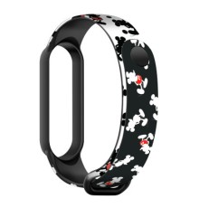 Ремінець до фітнес браслета Armorstandart Cartoon для Xiaomi Mi Band 7/6/5 Mickey Siluet Black (ARM59256)
