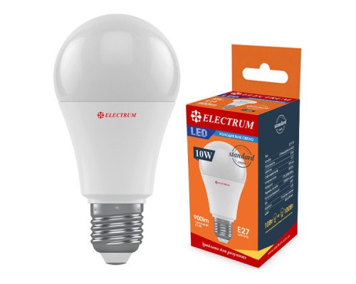 Лампочка Electrum A60 10W PA LS-V10 E27 4000K (A-LS-1520)