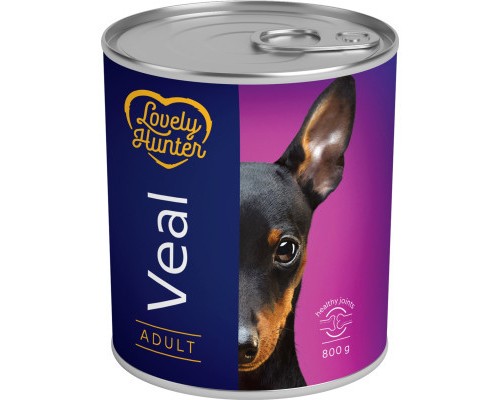 Консерви для собак Lovely Hunter Adult Veal 800 г (LHU45353) Консерви для собак Lovely Hunter Adult Veal 800 г (LHU45353)