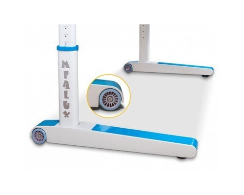 Парта Mealux Sherwood Energy стільниця біла/накладки на ніжках сір (BD-830 W/G Energy)