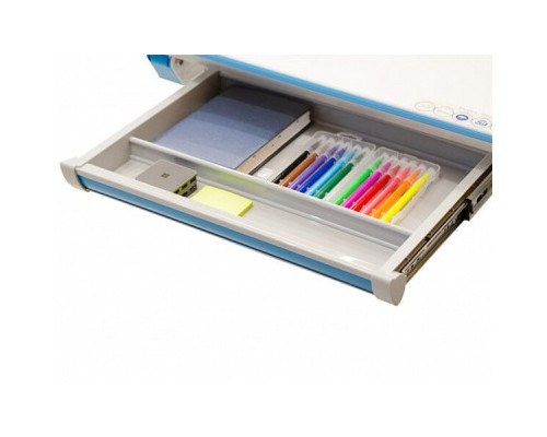 Парта Mealux Sherwood Energy стільниця біла/накладки на ніжках сір (BD-830 W/G Energy)