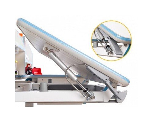 Парта Mealux Sherwood Energy стільниця біла/накладки на ніжках сір (BD-830 W/G Energy)