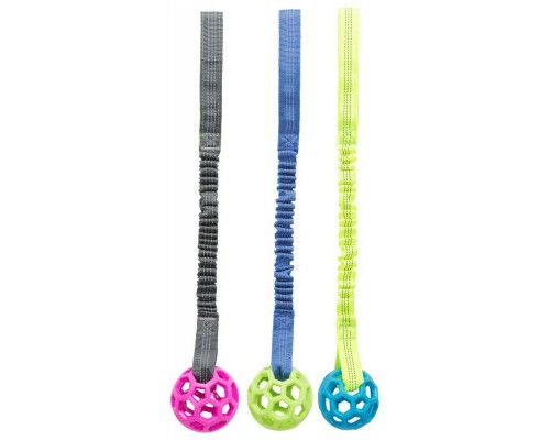 Іграшка для собак Trixie Bungee Tugger з м'ячем 7/48 см (4011905328690)