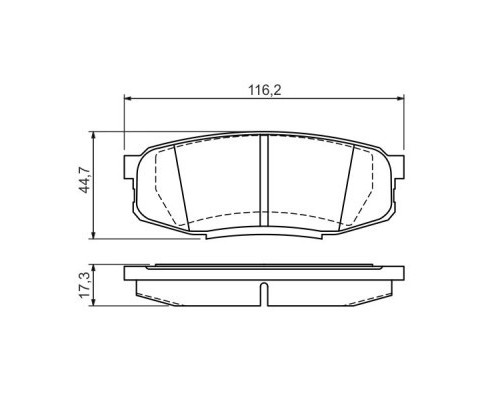 Гальмівні колодки Bosch 0 986 494 380