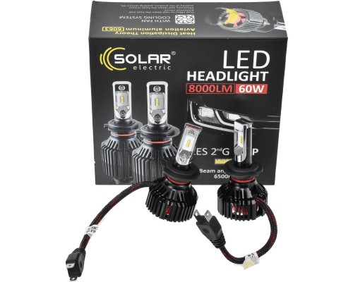 Автолампа SOLAR H7 12/24V 6500K 8000Lm 60W ZES Chip (8307)