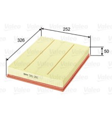 Повітряний фільтр для автомобіля Valeo 585265