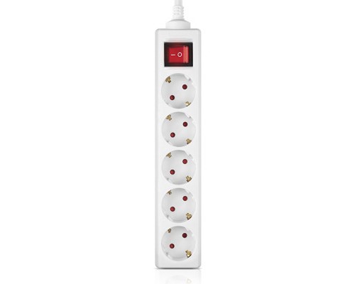 Мережевий фільтр живлення REAL-EL RS-Protect M 1.8m, white (EL122300025)