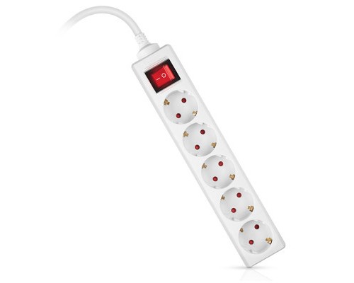 Мережевий фільтр живлення REAL-EL RS-Protect M 1.8m, white (EL122300025)