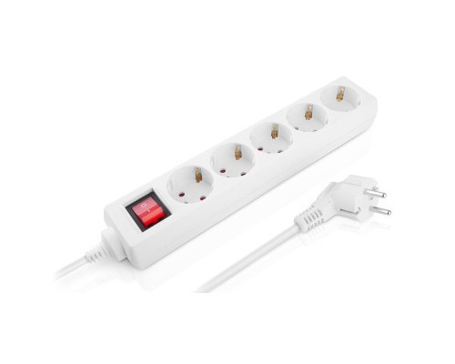 Мережевий фільтр живлення REAL-EL RS-Protect M 1.8m, white (EL122300025)